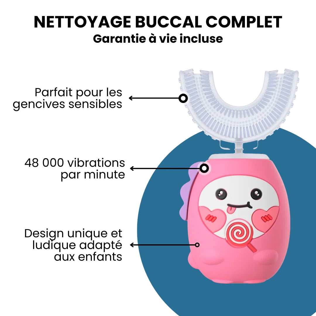 ScandinavianSmiles – Brosse à dents automatique 360° pour enfants (3-12 ans)