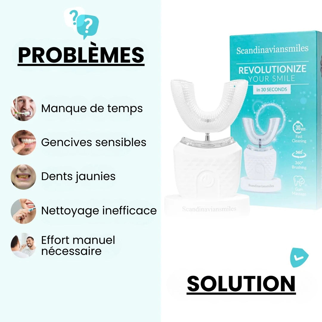 ScandinavianSmiles – Brosse à Dent Automatique 360°