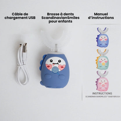 ScandinavianSmiles – Brosse à dents automatique 360° pour enfants (3-12 ans)